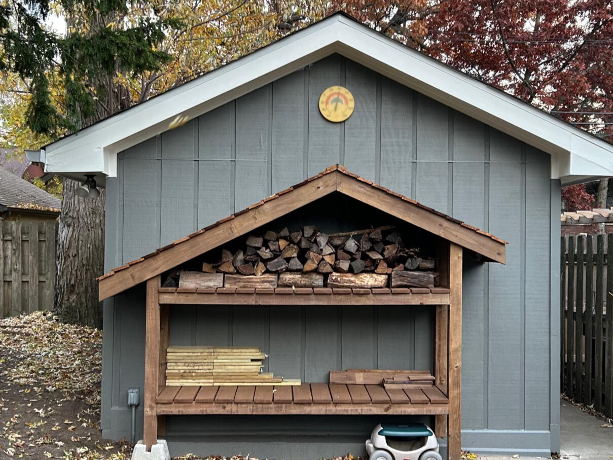 outdoor storage, firewood, garage repair, custom yard design, rustic shed, she shed, siding, old house, garden, woodwork
